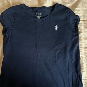 Navy blue polo tshirt girls size 8-10